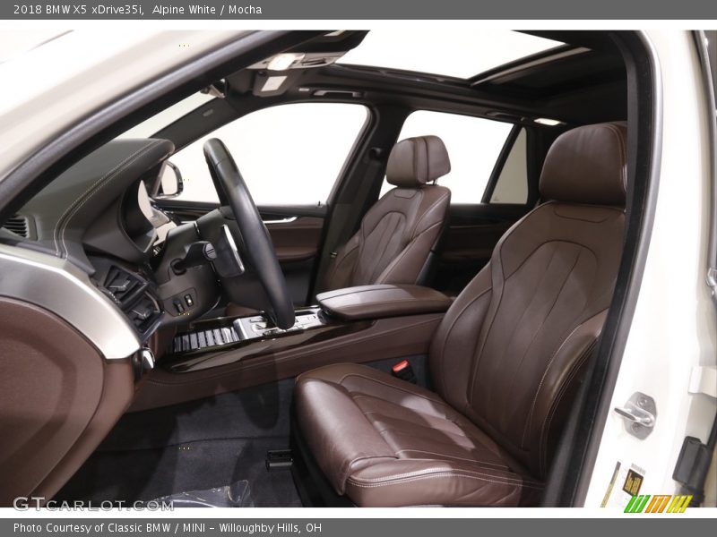 Alpine White / Mocha 2018 BMW X5 xDrive35i