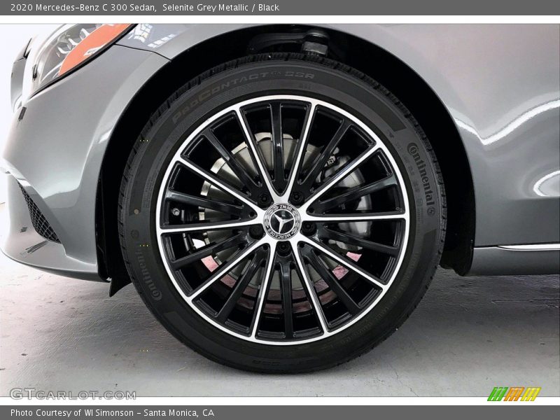 Selenite Grey Metallic / Black 2020 Mercedes-Benz C 300 Sedan