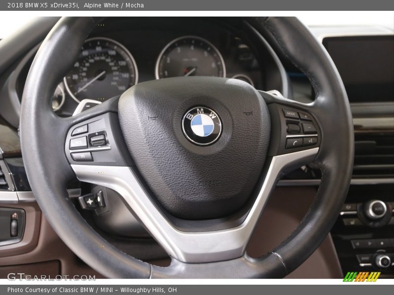 Alpine White / Mocha 2018 BMW X5 xDrive35i