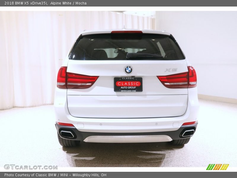 Alpine White / Mocha 2018 BMW X5 xDrive35i