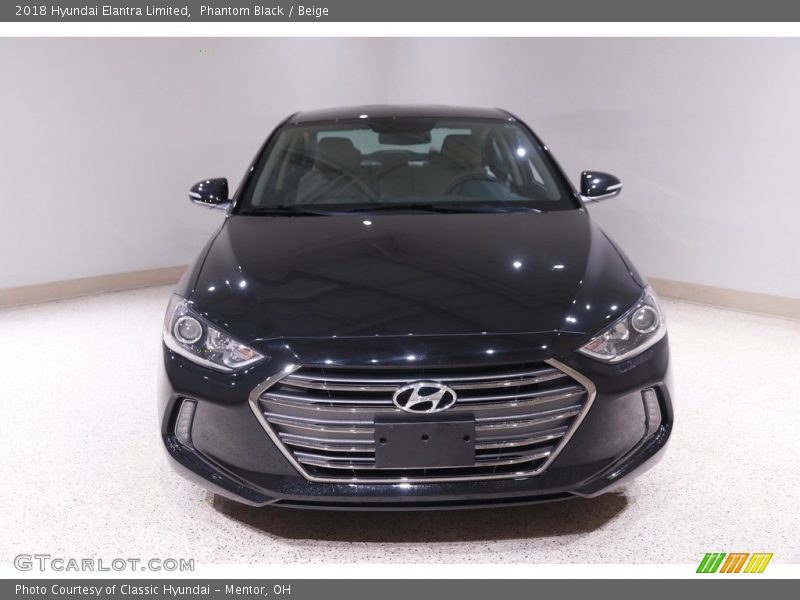 Phantom Black / Beige 2018 Hyundai Elantra Limited