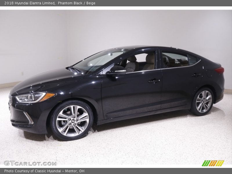 Phantom Black / Beige 2018 Hyundai Elantra Limited