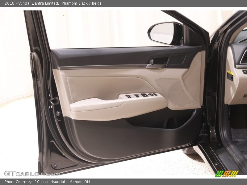 Phantom Black / Beige 2018 Hyundai Elantra Limited