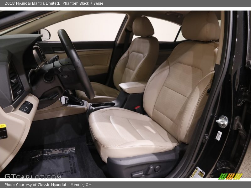 Phantom Black / Beige 2018 Hyundai Elantra Limited