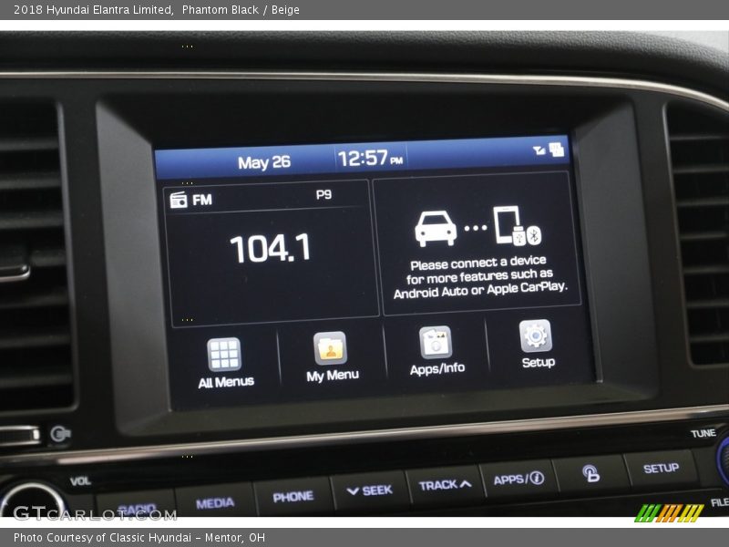 Phantom Black / Beige 2018 Hyundai Elantra Limited