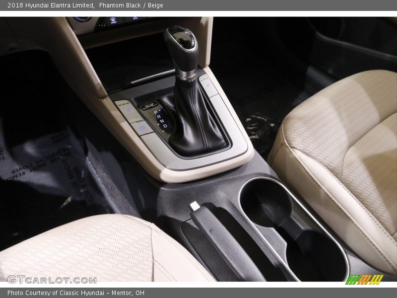 Phantom Black / Beige 2018 Hyundai Elantra Limited