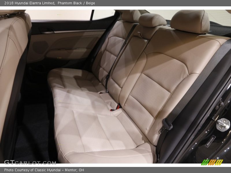 Phantom Black / Beige 2018 Hyundai Elantra Limited