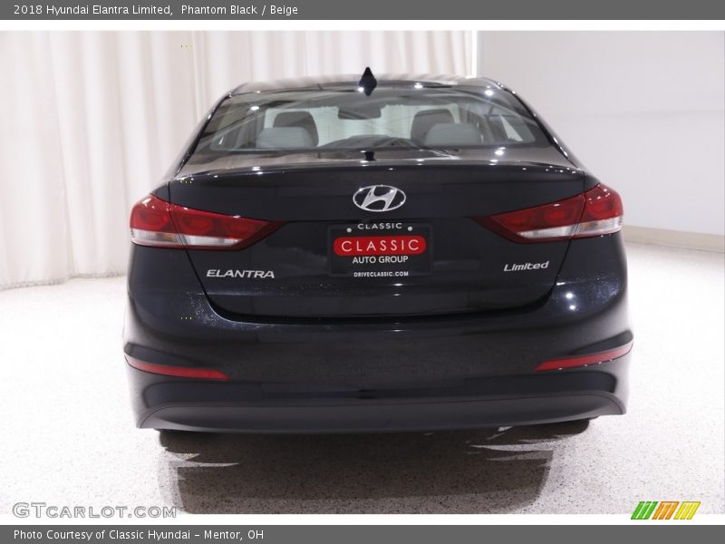Phantom Black / Beige 2018 Hyundai Elantra Limited