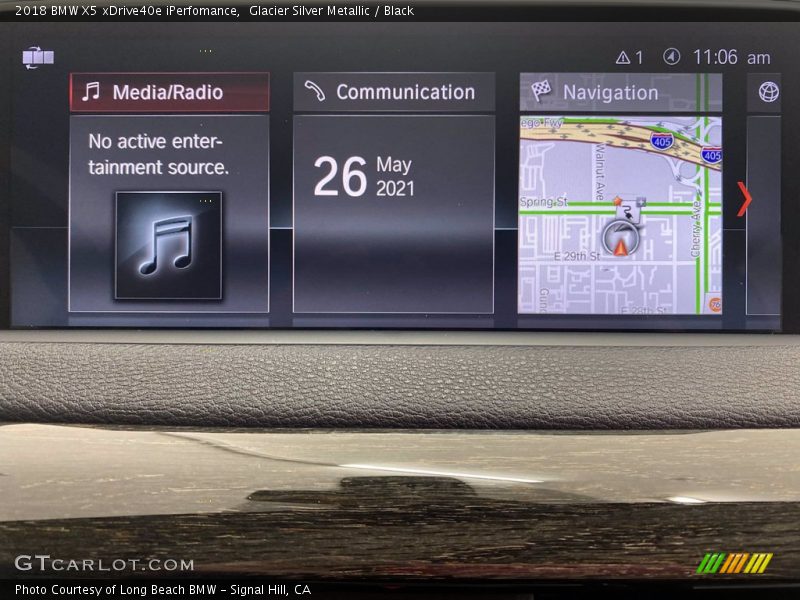 Glacier Silver Metallic / Black 2018 BMW X5 xDrive40e iPerfomance