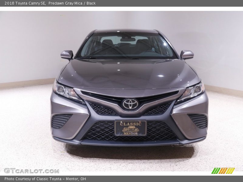 Predawn Gray Mica / Black 2018 Toyota Camry SE