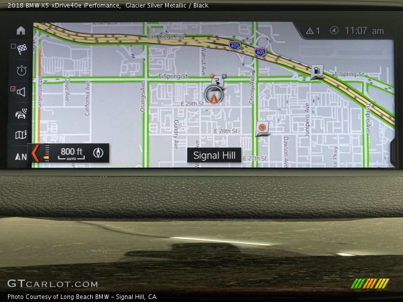 Glacier Silver Metallic / Black 2018 BMW X5 xDrive40e iPerfomance