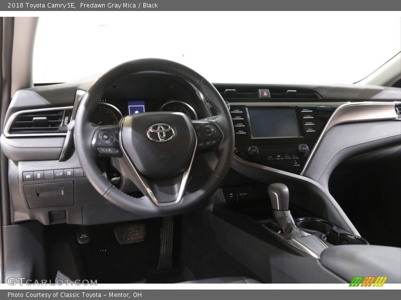 Predawn Gray Mica / Black 2018 Toyota Camry SE