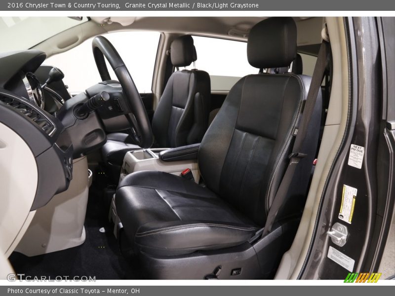 Granite Crystal Metallic / Black/Light Graystone 2016 Chrysler Town & Country Touring