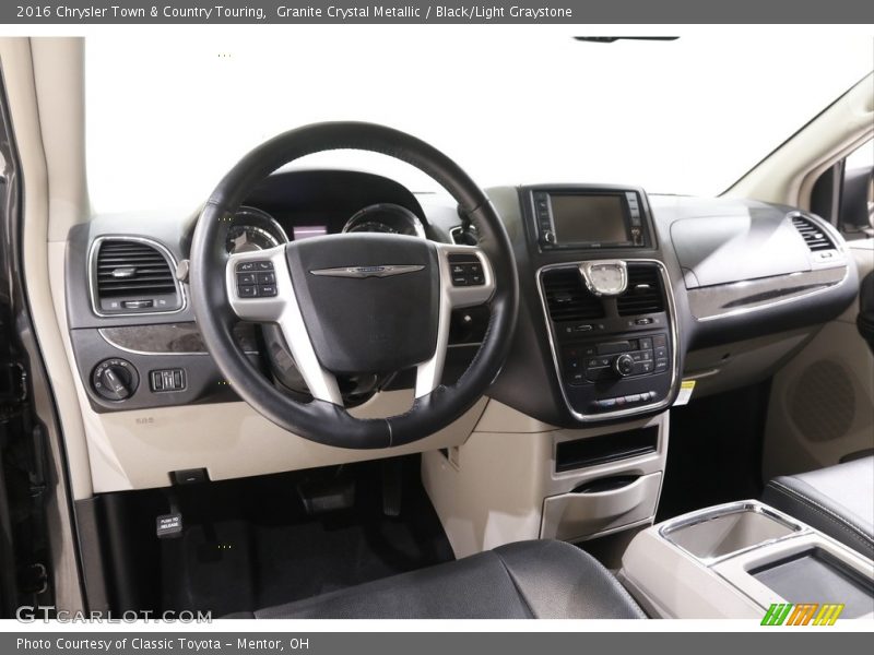 Granite Crystal Metallic / Black/Light Graystone 2016 Chrysler Town & Country Touring
