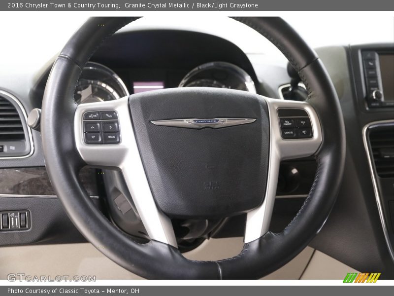 Granite Crystal Metallic / Black/Light Graystone 2016 Chrysler Town & Country Touring