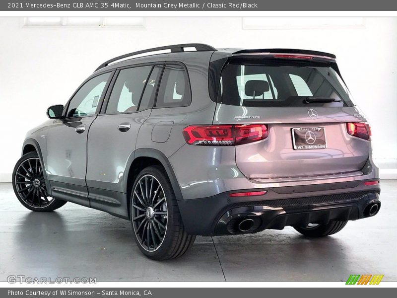 Mountain Grey Metallic / Classic Red/Black 2021 Mercedes-Benz GLB AMG 35 4Matic