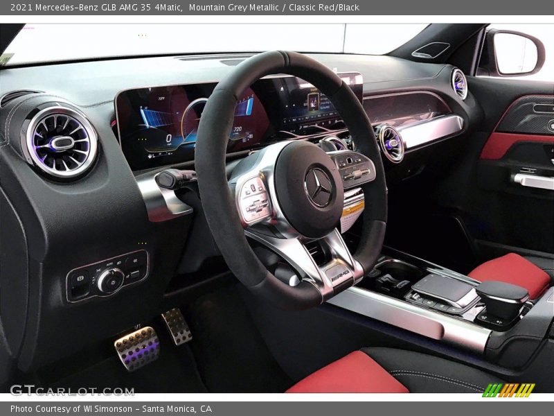 Mountain Grey Metallic / Classic Red/Black 2021 Mercedes-Benz GLB AMG 35 4Matic