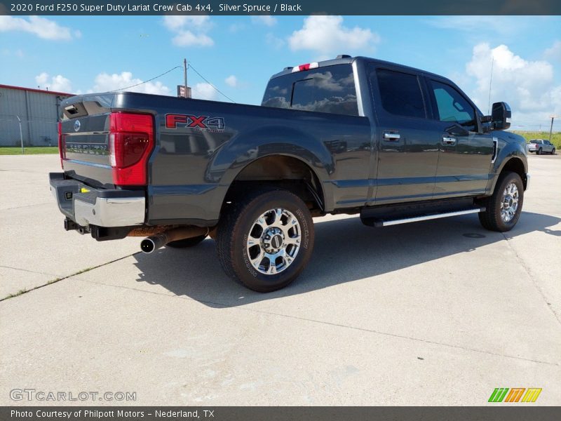 Silver Spruce / Black 2020 Ford F250 Super Duty Lariat Crew Cab 4x4