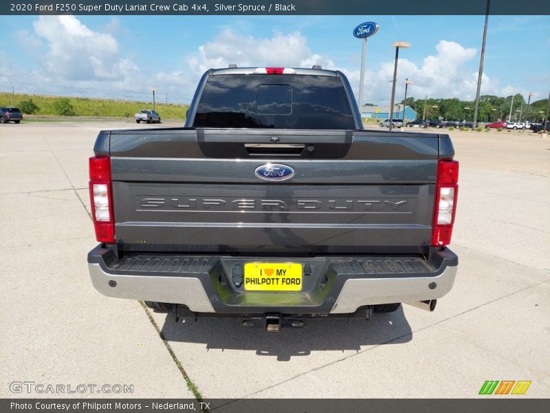 Silver Spruce / Black 2020 Ford F250 Super Duty Lariat Crew Cab 4x4