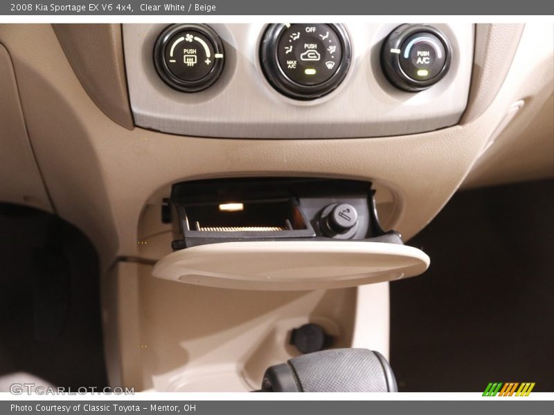 Clear White / Beige 2008 Kia Sportage EX V6 4x4