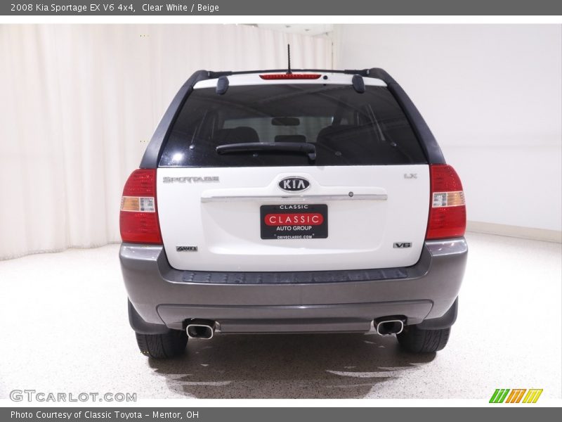 Clear White / Beige 2008 Kia Sportage EX V6 4x4