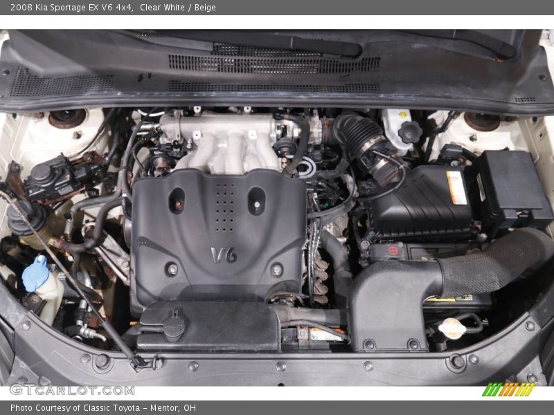 Clear White / Beige 2008 Kia Sportage EX V6 4x4