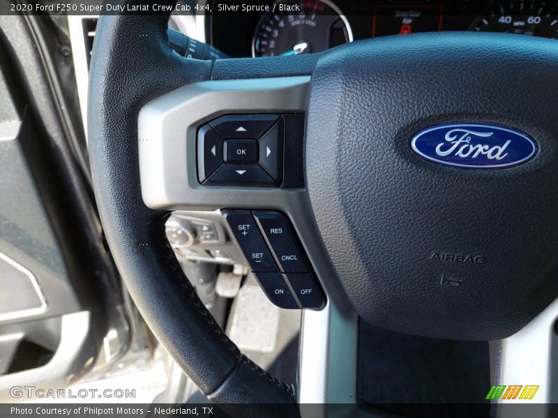 Silver Spruce / Black 2020 Ford F250 Super Duty Lariat Crew Cab 4x4