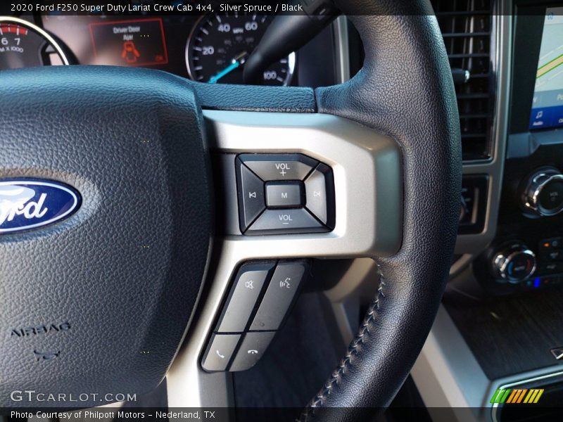 Silver Spruce / Black 2020 Ford F250 Super Duty Lariat Crew Cab 4x4