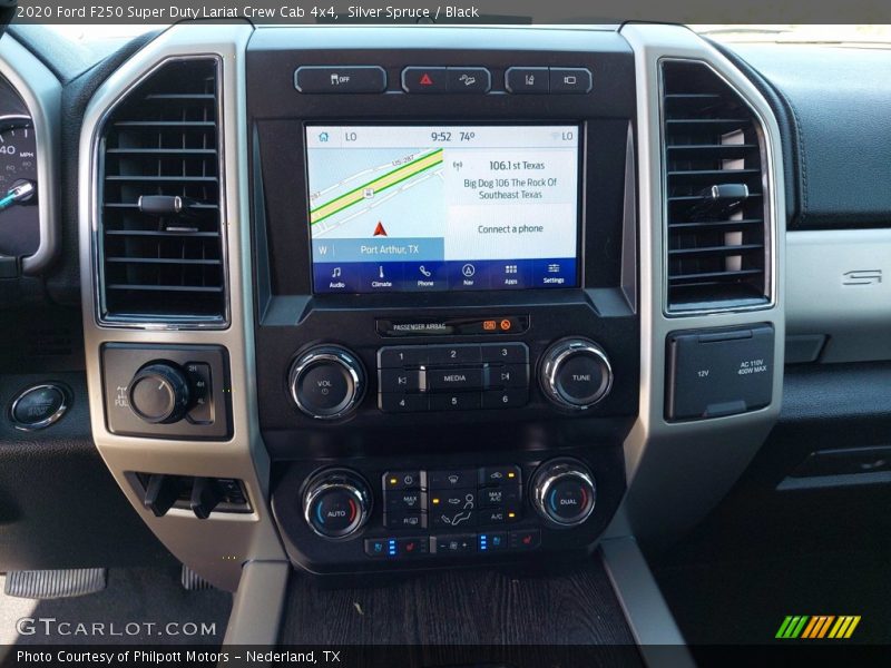 Silver Spruce / Black 2020 Ford F250 Super Duty Lariat Crew Cab 4x4