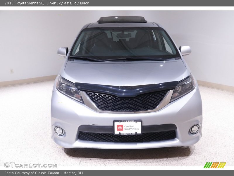 Silver Sky Metallic / Black 2015 Toyota Sienna SE