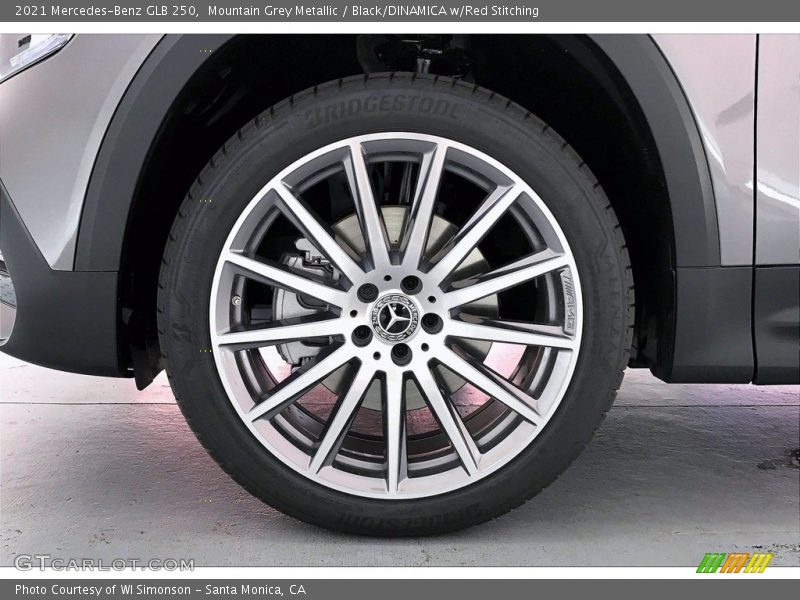 Mountain Grey Metallic / Black/DINAMICA w/Red Stitching 2021 Mercedes-Benz GLB 250