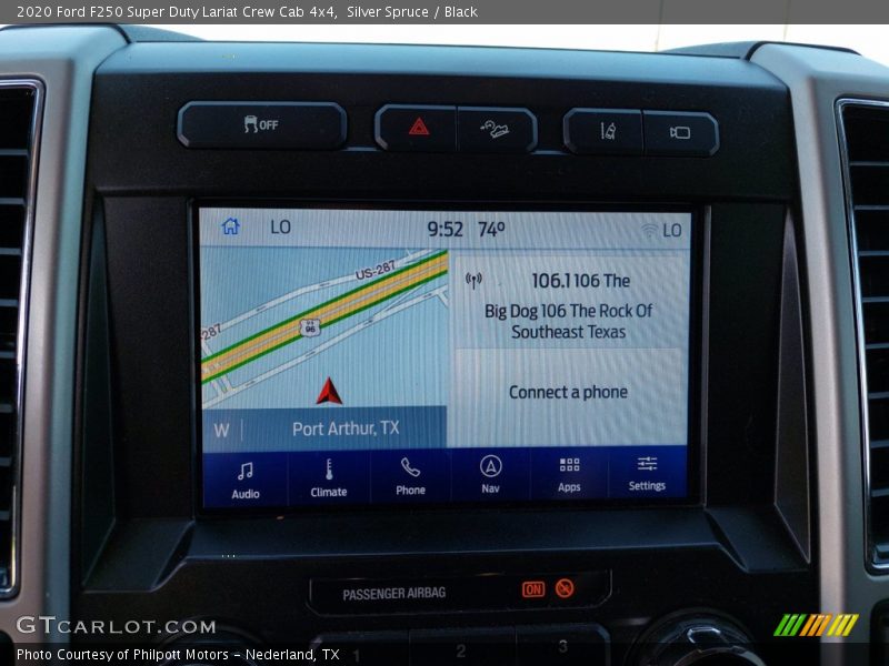 Silver Spruce / Black 2020 Ford F250 Super Duty Lariat Crew Cab 4x4