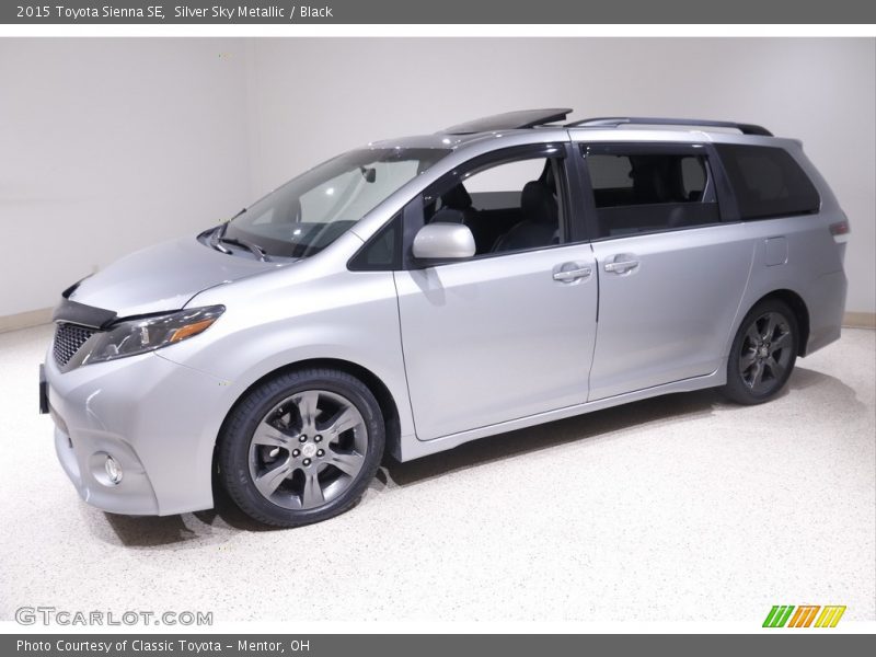 Silver Sky Metallic / Black 2015 Toyota Sienna SE