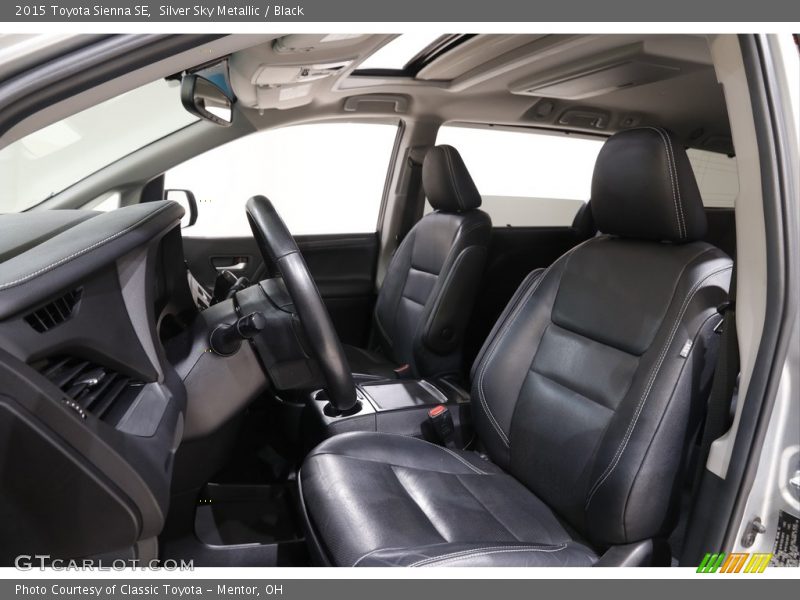 Silver Sky Metallic / Black 2015 Toyota Sienna SE