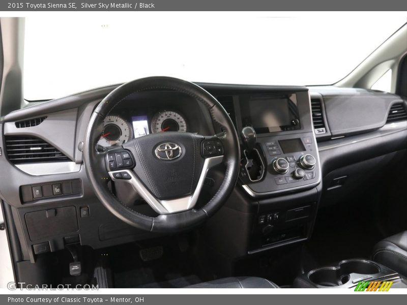 Silver Sky Metallic / Black 2015 Toyota Sienna SE