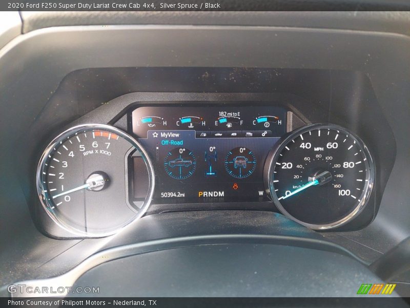 Silver Spruce / Black 2020 Ford F250 Super Duty Lariat Crew Cab 4x4