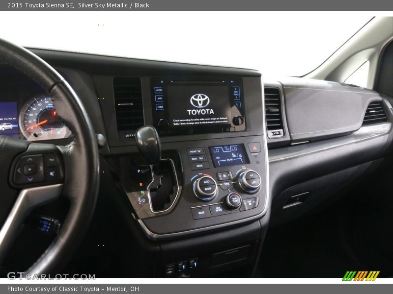 Silver Sky Metallic / Black 2015 Toyota Sienna SE
