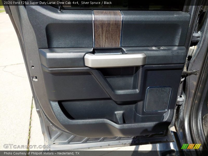 Silver Spruce / Black 2020 Ford F250 Super Duty Lariat Crew Cab 4x4