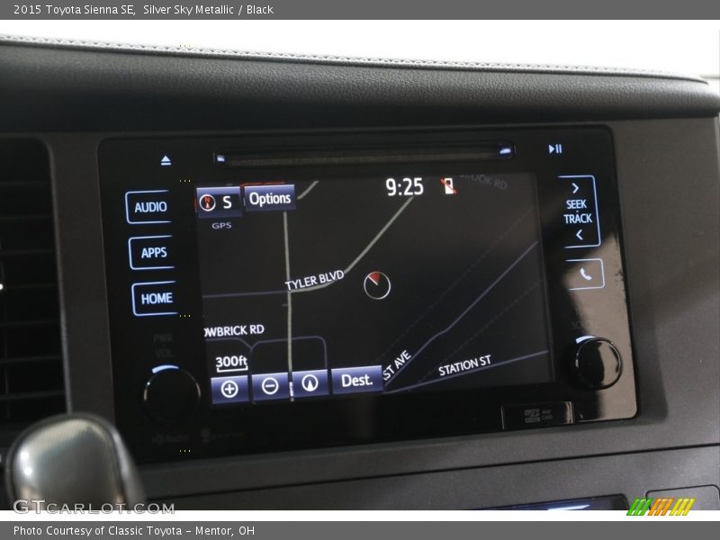 Silver Sky Metallic / Black 2015 Toyota Sienna SE
