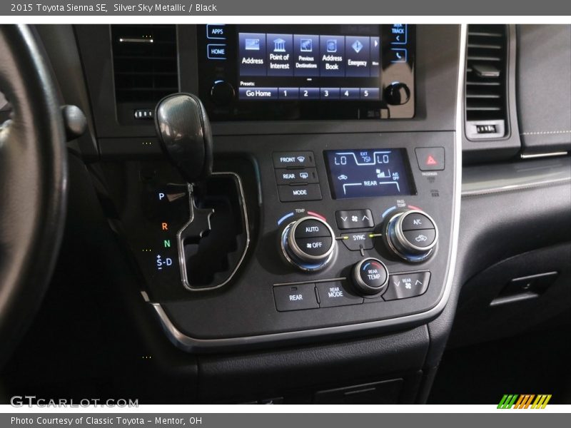 Silver Sky Metallic / Black 2015 Toyota Sienna SE