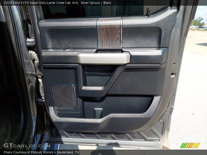 Silver Spruce / Black 2020 Ford F250 Super Duty Lariat Crew Cab 4x4