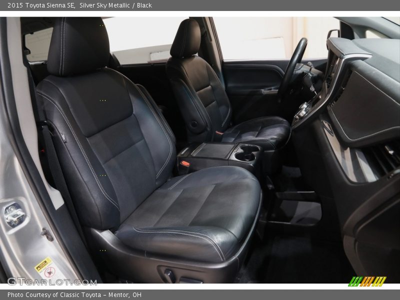 Silver Sky Metallic / Black 2015 Toyota Sienna SE