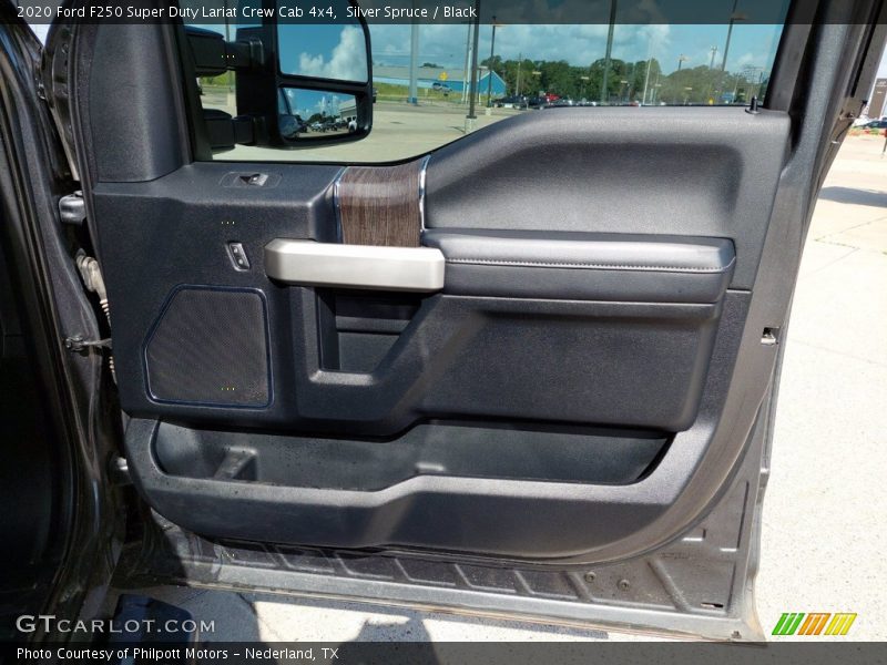 Silver Spruce / Black 2020 Ford F250 Super Duty Lariat Crew Cab 4x4