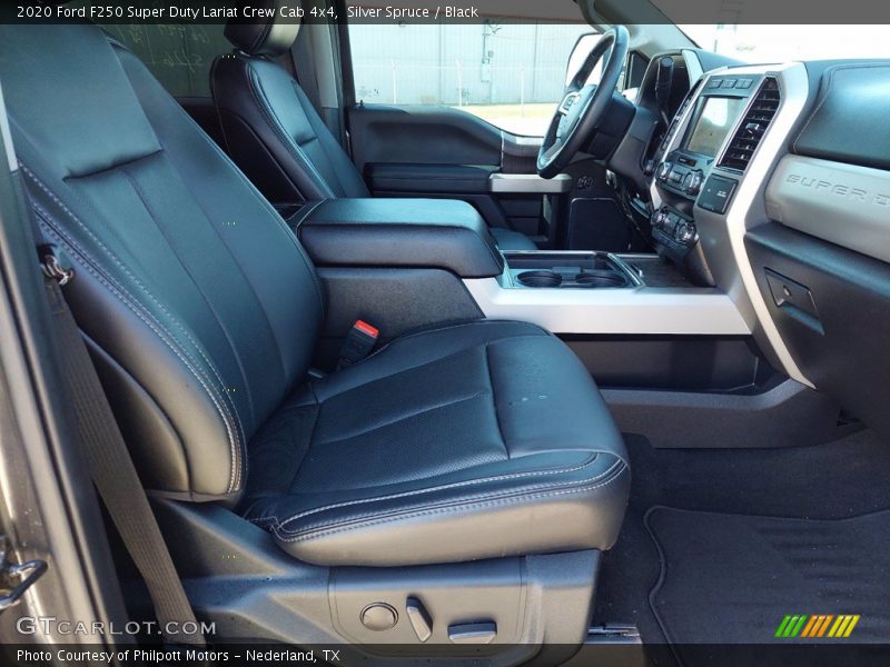Silver Spruce / Black 2020 Ford F250 Super Duty Lariat Crew Cab 4x4