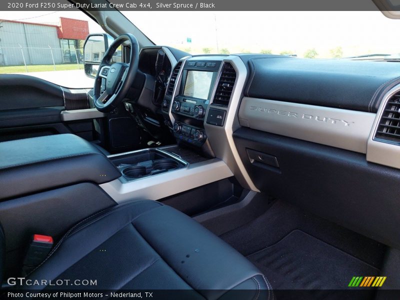 Silver Spruce / Black 2020 Ford F250 Super Duty Lariat Crew Cab 4x4