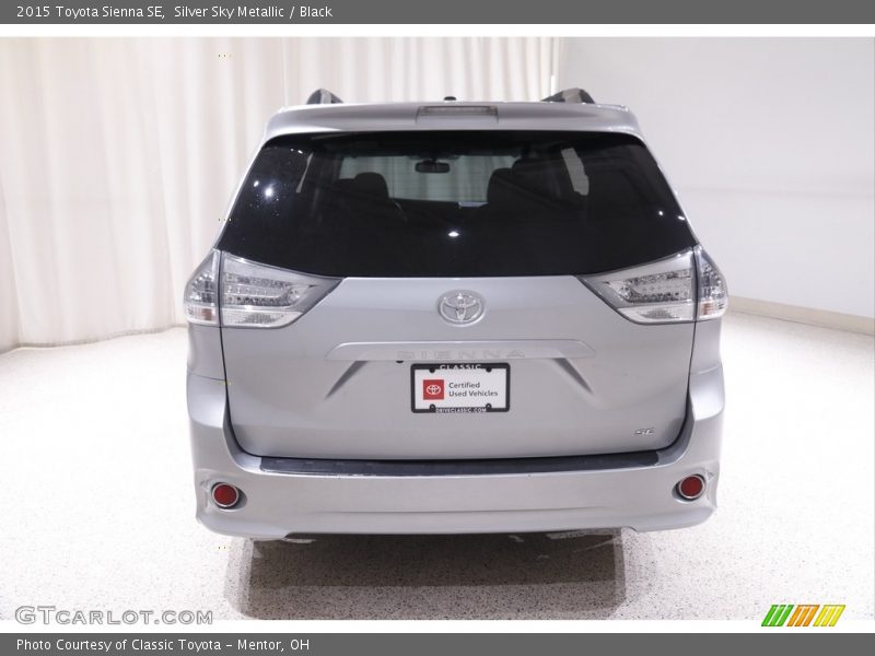 Silver Sky Metallic / Black 2015 Toyota Sienna SE