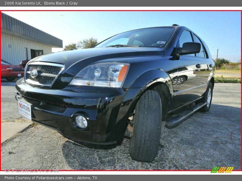 Ebony Black / Gray 2006 Kia Sorento LX