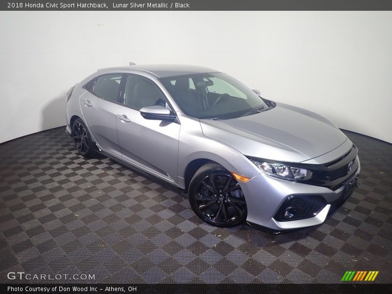 Lunar Silver Metallic / Black 2018 Honda Civic Sport Hatchback