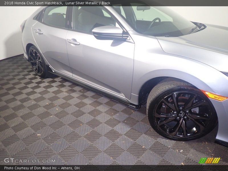 Lunar Silver Metallic / Black 2018 Honda Civic Sport Hatchback