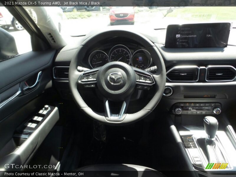Jet Black Mica / Black 2021 Mazda CX-5 Touring AWD